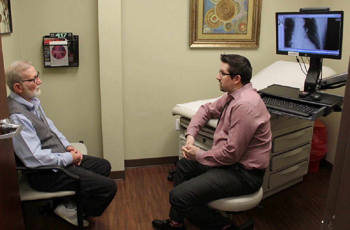 Dr. Pierson and Patient